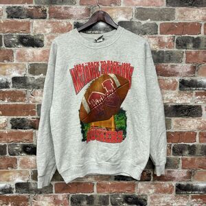 Vintage 90s Nebraska Cornhuskers Crewneck Sweatshirt Gray Champions Sz M Nutmeg